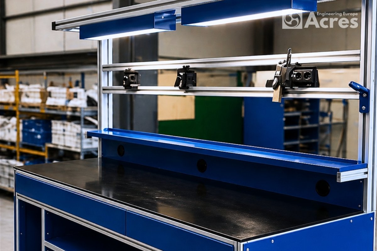 mobiliario industrial planta workstation workbenches cabinets custom acres engineering (1)
