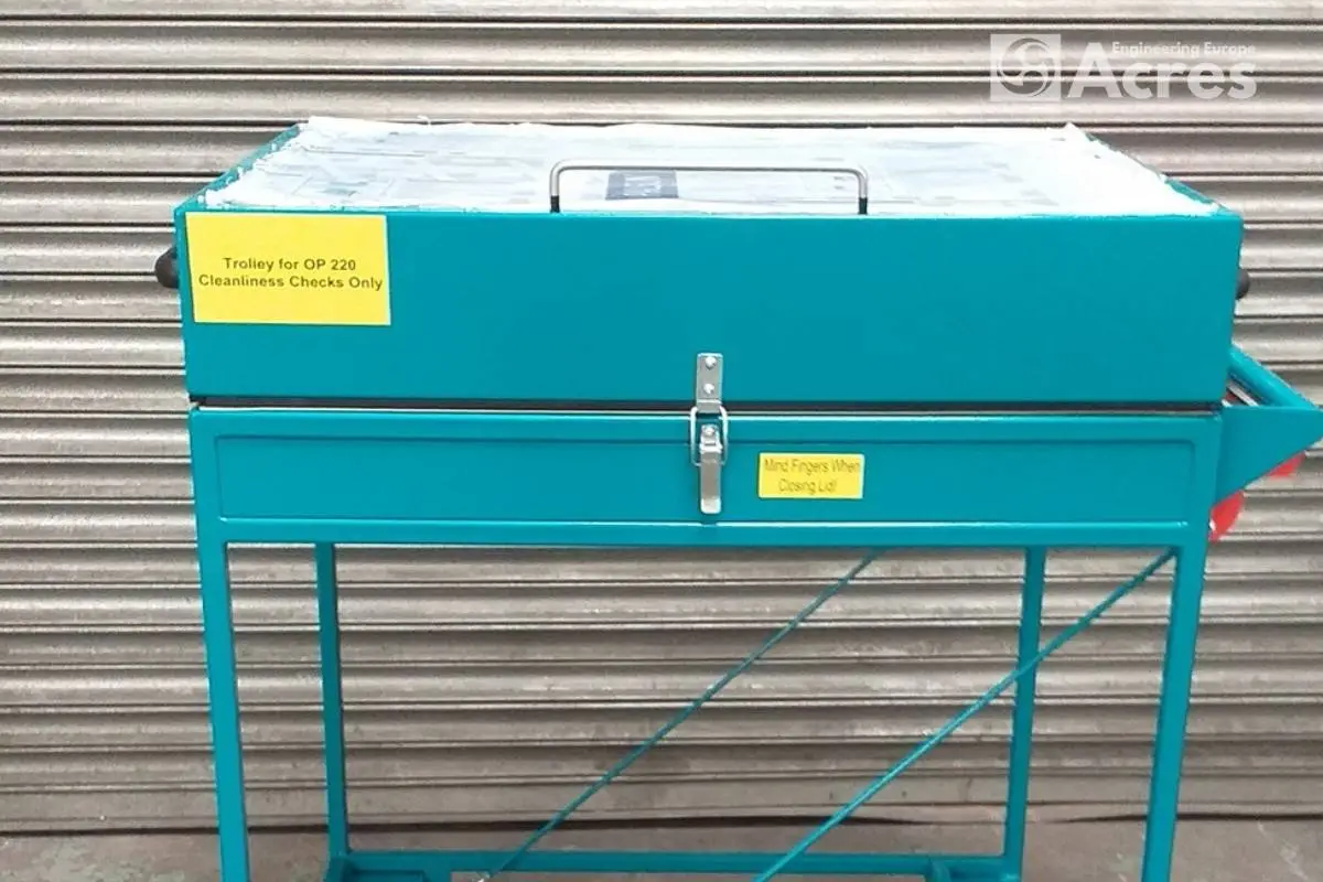 carros industriales a medida limpieza componentes jlr soluciones personalizadas planta produccion ingenieria diseño fabricacion cleanliness test trolley (3)