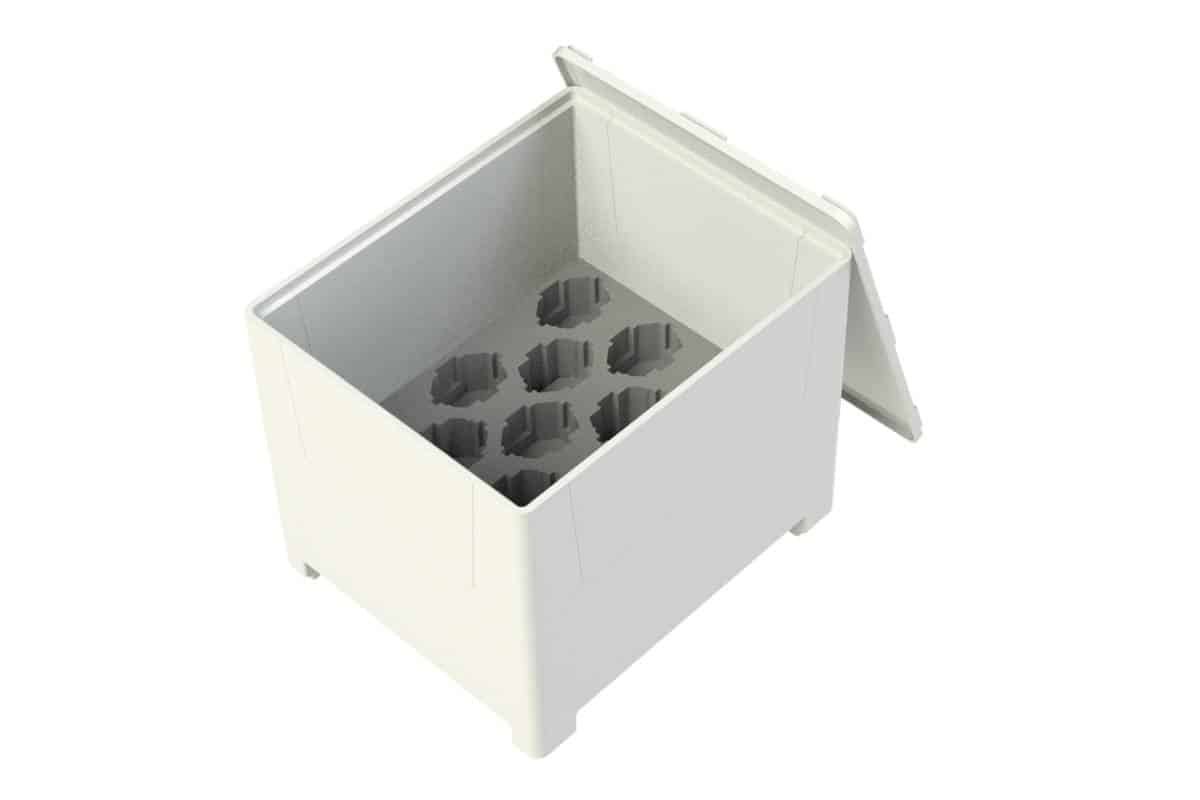 Pallet box para estructuras de impacto | Automoción part foam plastic box mclaren custom industrial solutions acres engineering europe (2)